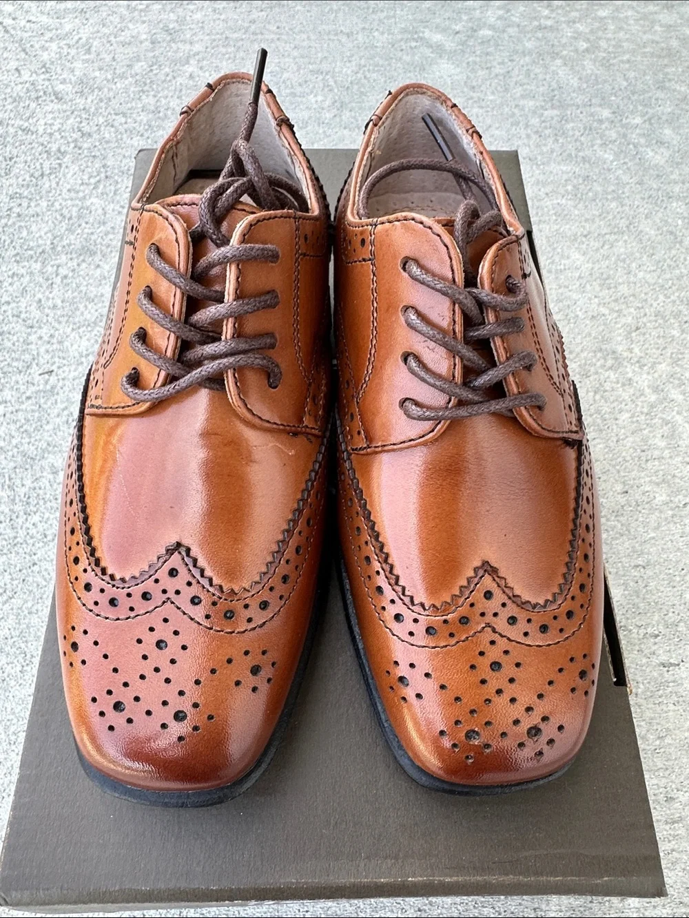 Florsheim Tan Wingtip Oxford Dress Shoes